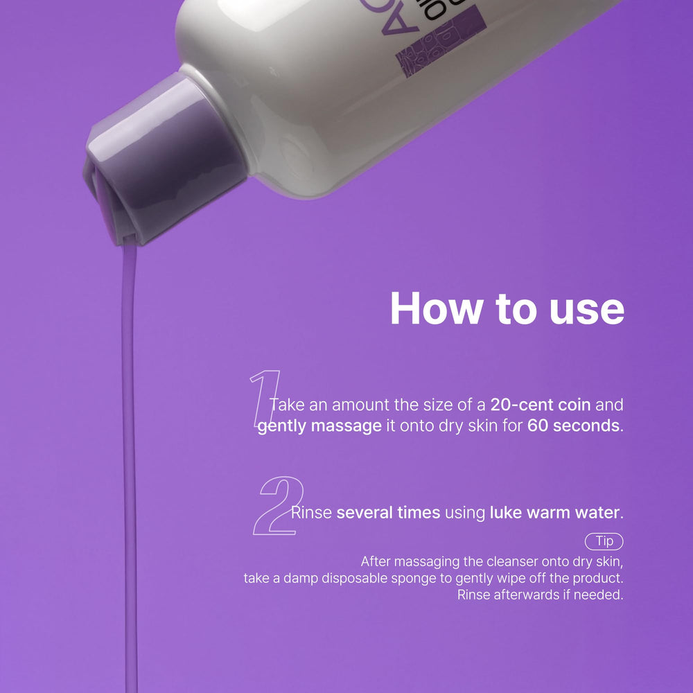 Troiareuke ACSEN clean face after ritual gentle cleansing session.