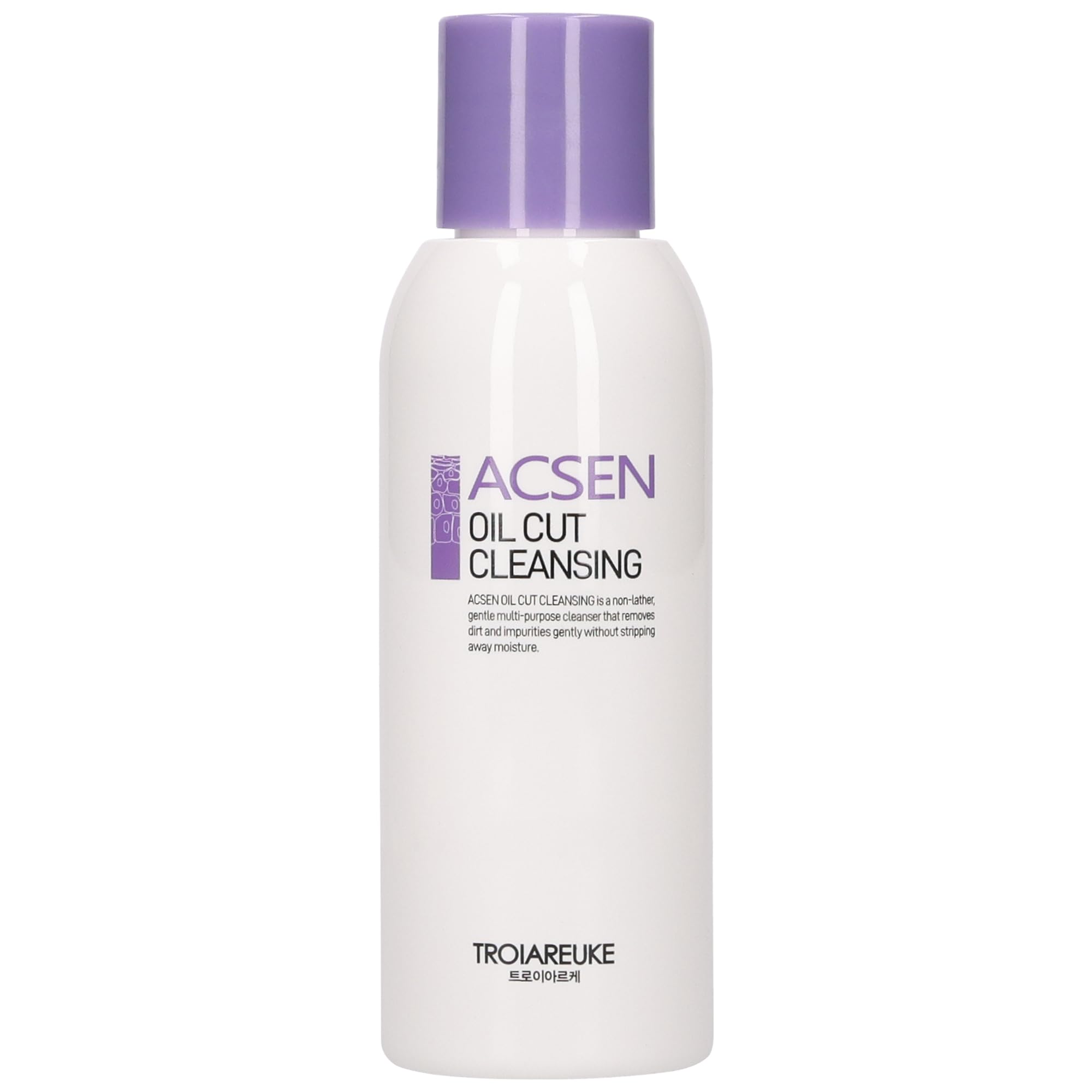 Troiareuke ACSEN Oil Cut Cleansing bottle pour enables oil-free makeup removal.