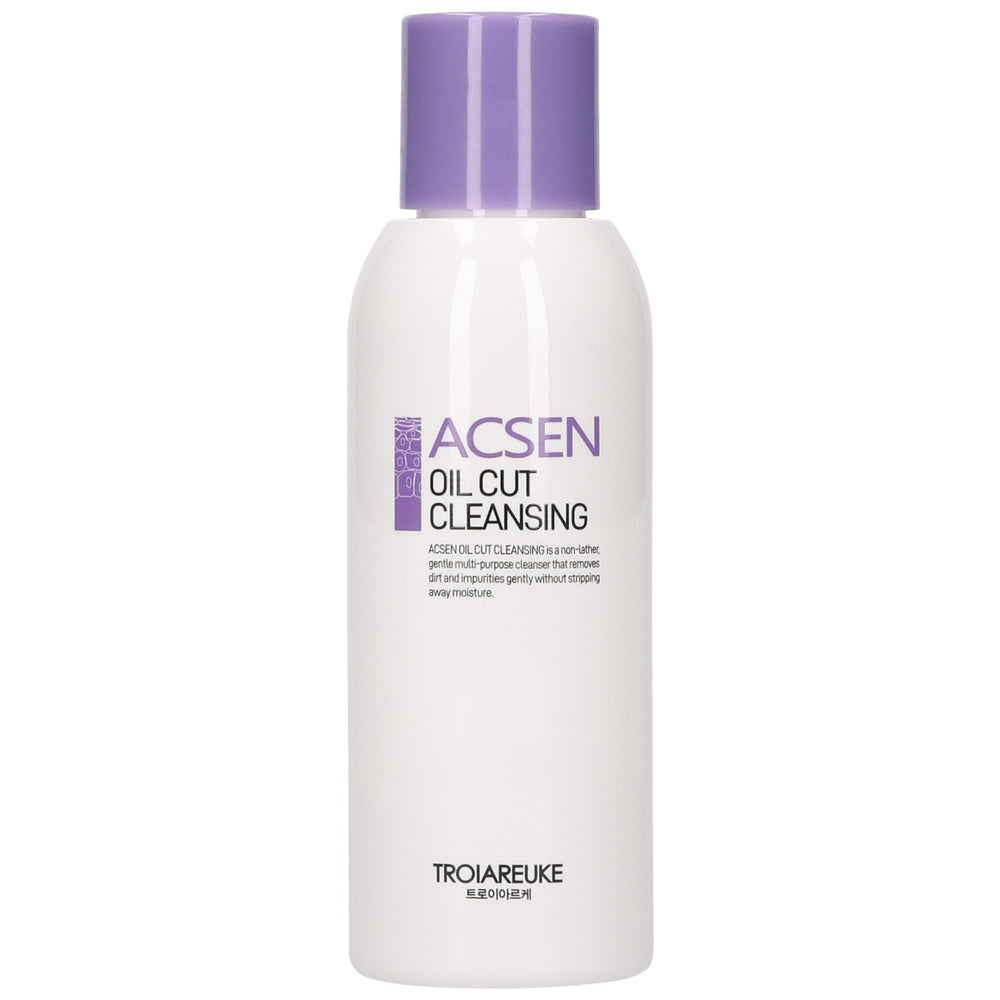 Troiareuke ACSEN Oil Cut Cleansing bottle pour enables oil-free makeup removal.