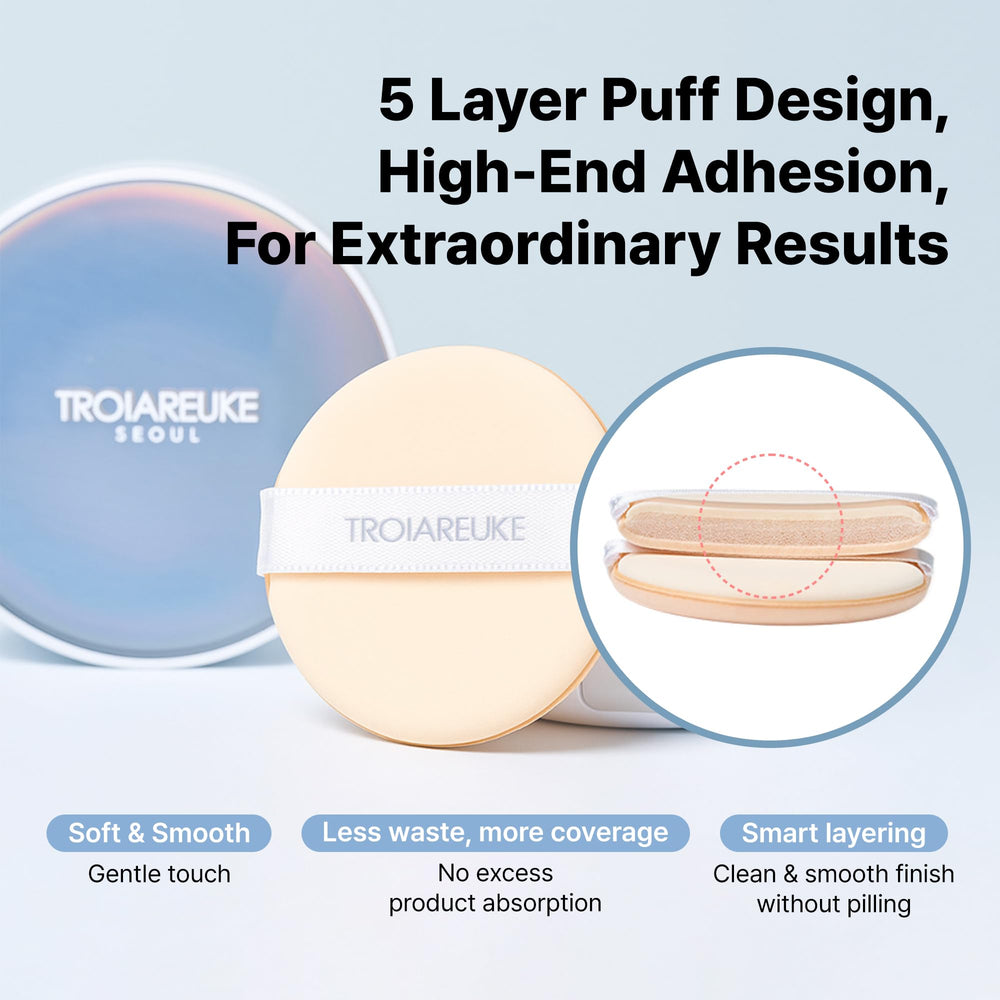 TROIAREUKE Seoul Bridal Cushion compact open reveal of cushion foundation.