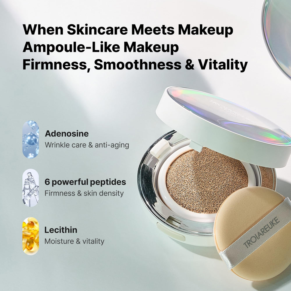 Dermatology-friendly packaging with premium Korean cushion design.