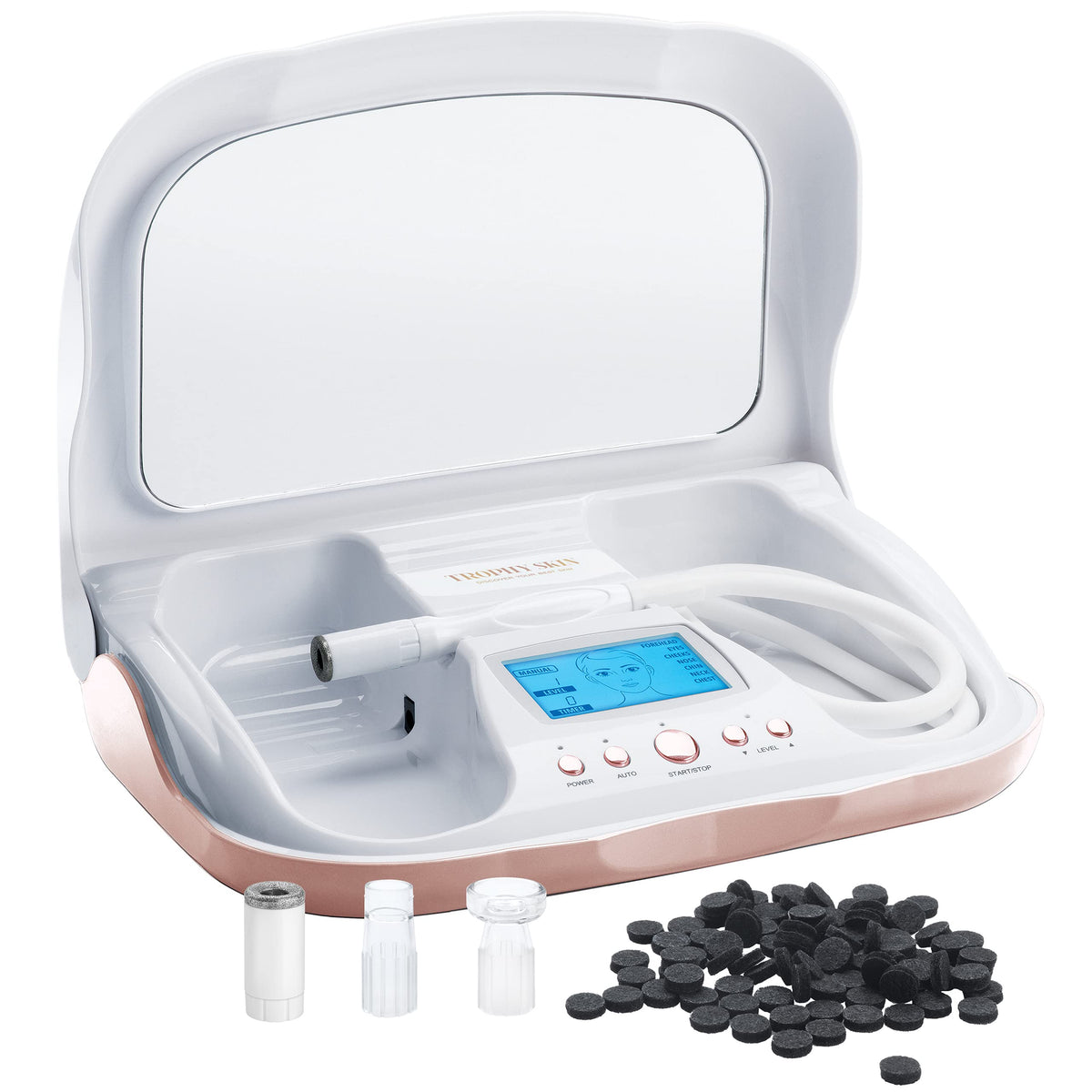 Trophy Skin MicrodermMD diamond tip close-up for precise exfoliation