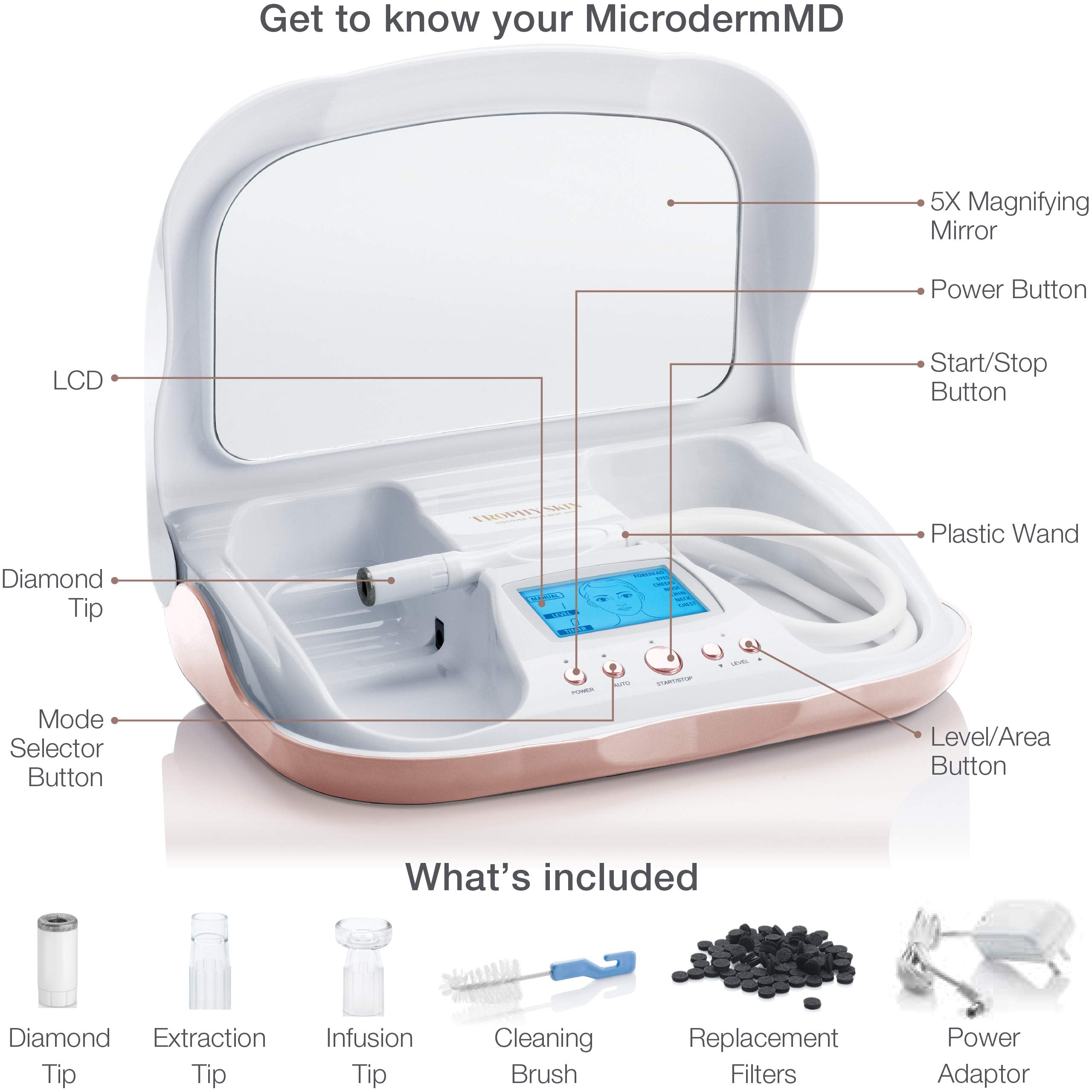 Trophy Skin MicrodermMD pore extractor tip ready for pore care