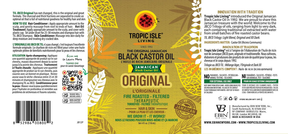 Beard, lashes, and brows usage of Tropic Isle Living JBCO for grooming.