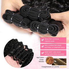 Troskamar unprocessed Indian hair packaging demonstrates premium presentation.
