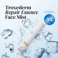 Barrier care support with Niacinamide and Centella Asiatica in Troxederm spray.