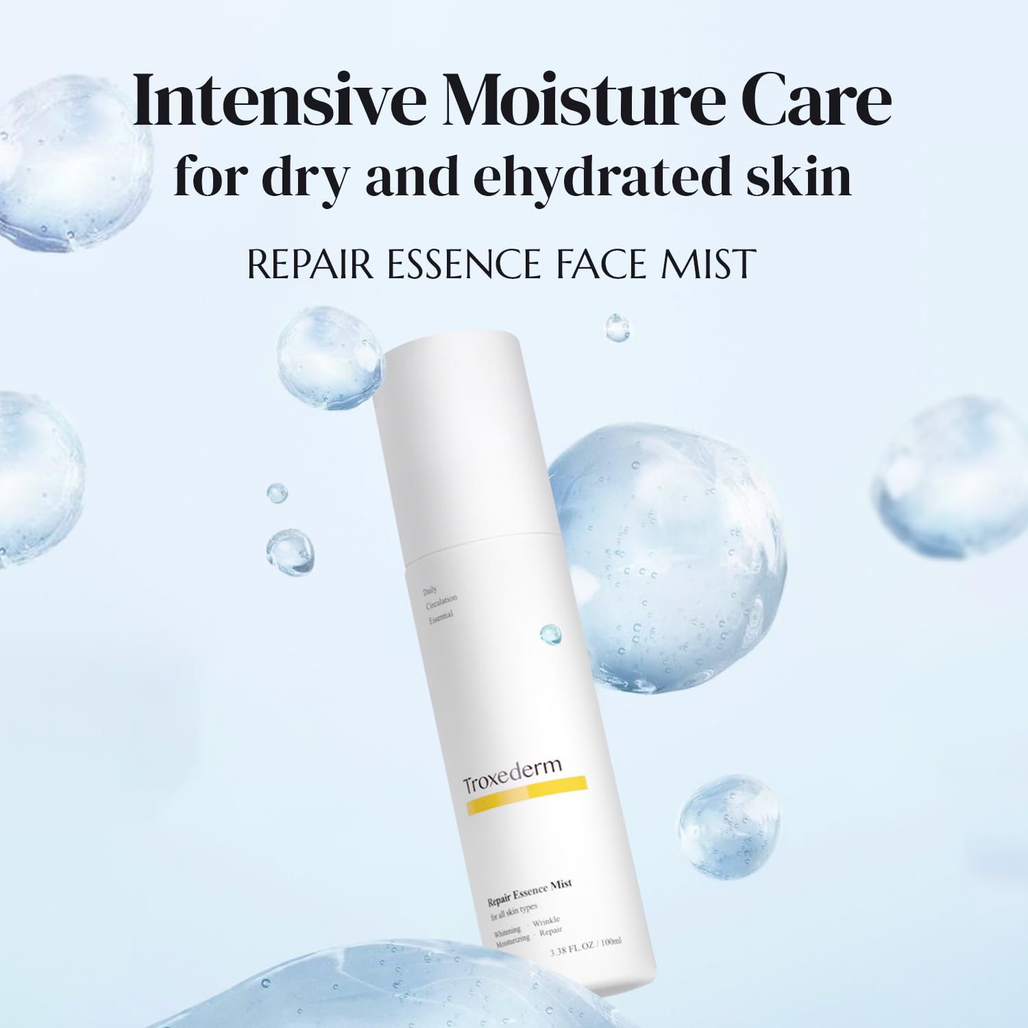 Troxederm Repair Essence Toner Mist ideal for daily use on all skin types.