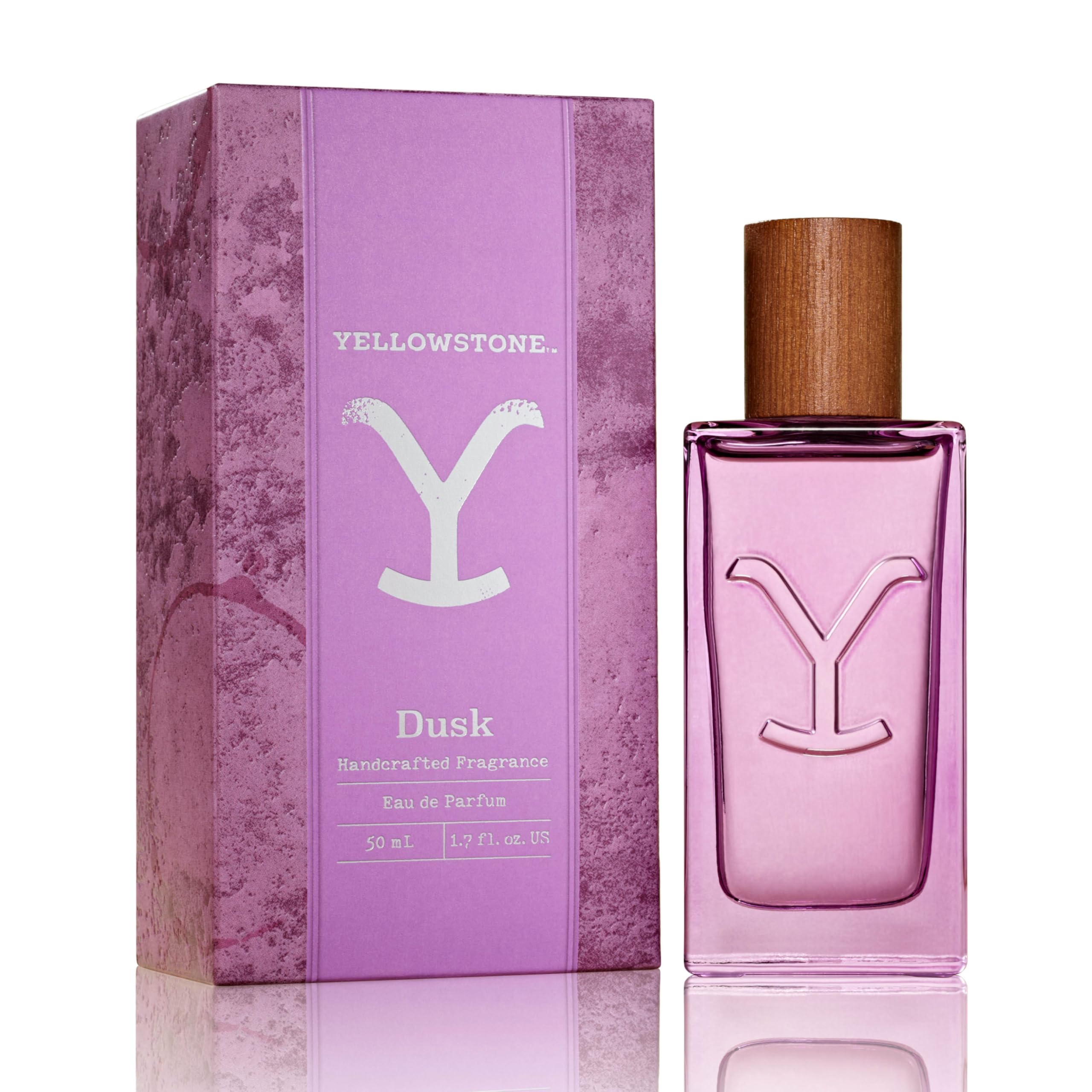 Tru Fragrance Beauty Yellowstone Dusk bottle on vanity for romantic evenings