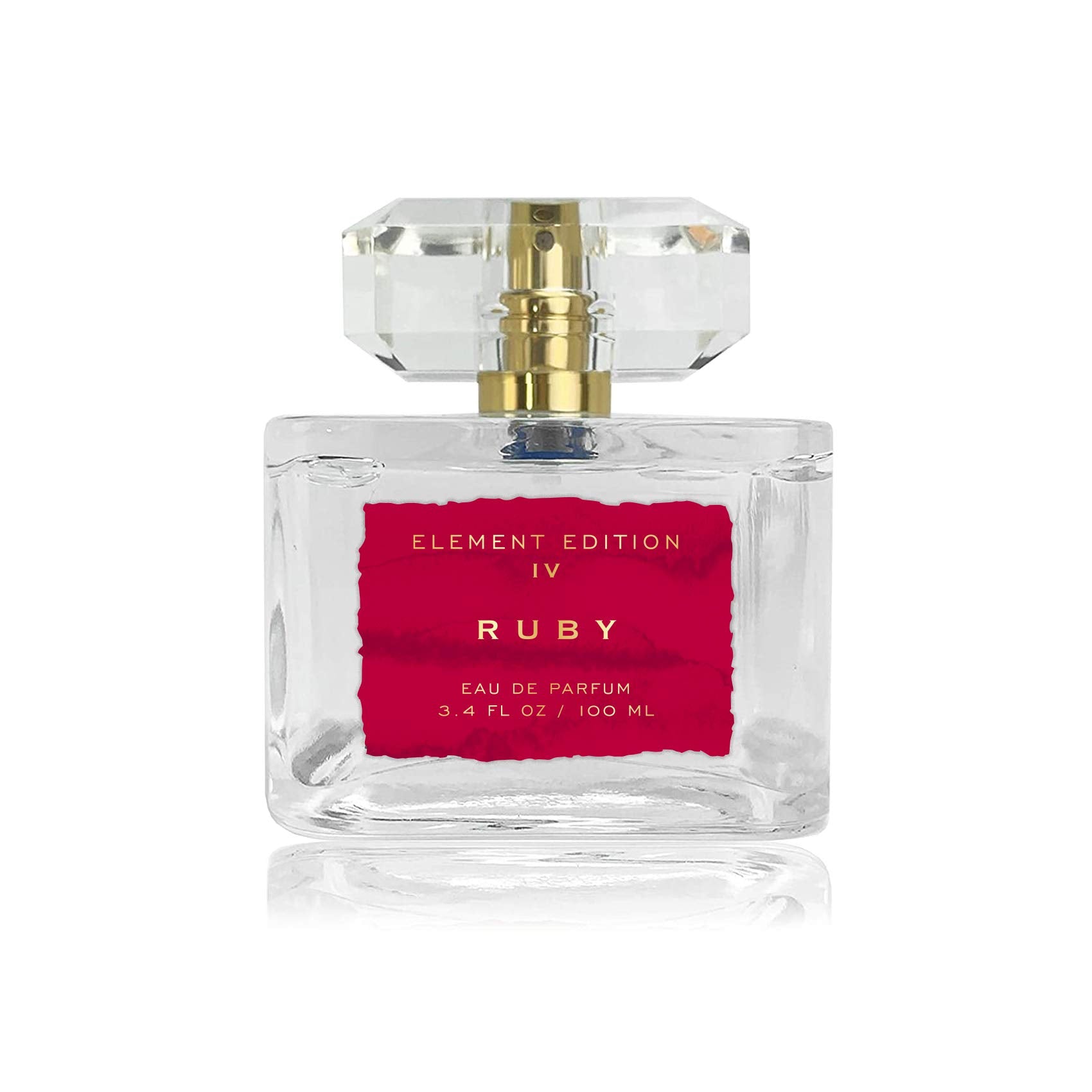 Tru Fragrance Element Edition Ruby bottle with cherry and vanilla for everyday elegance.