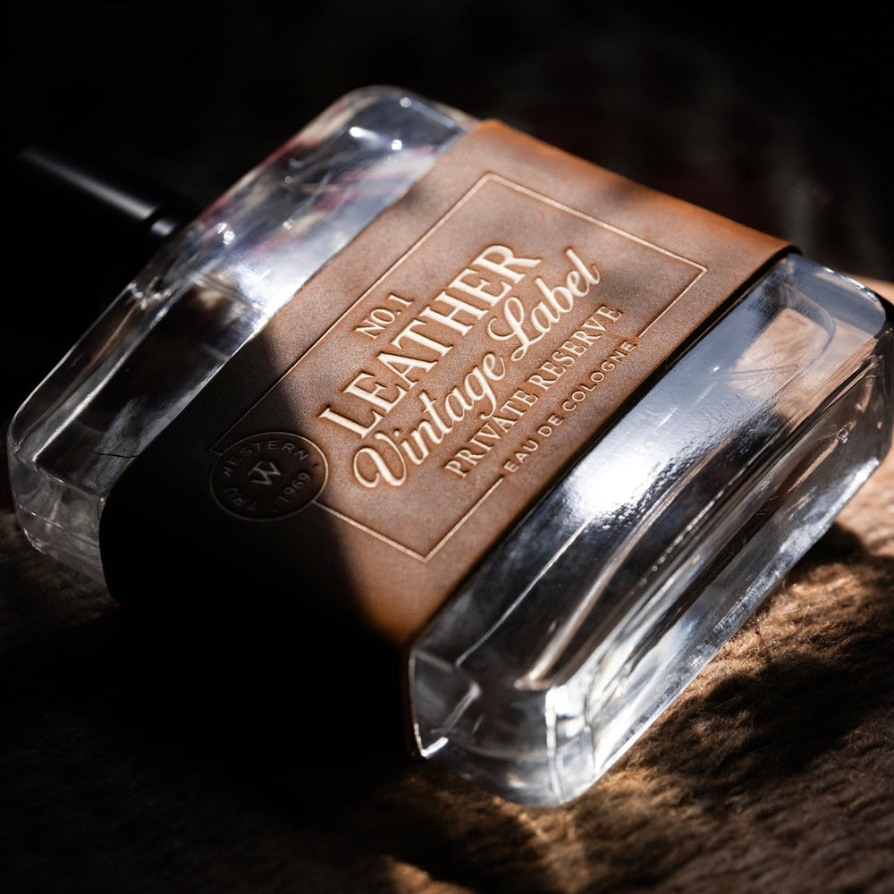 Tru Fragrance Beauty Leather No.1 private reserve packaging showcases premium presentation.
