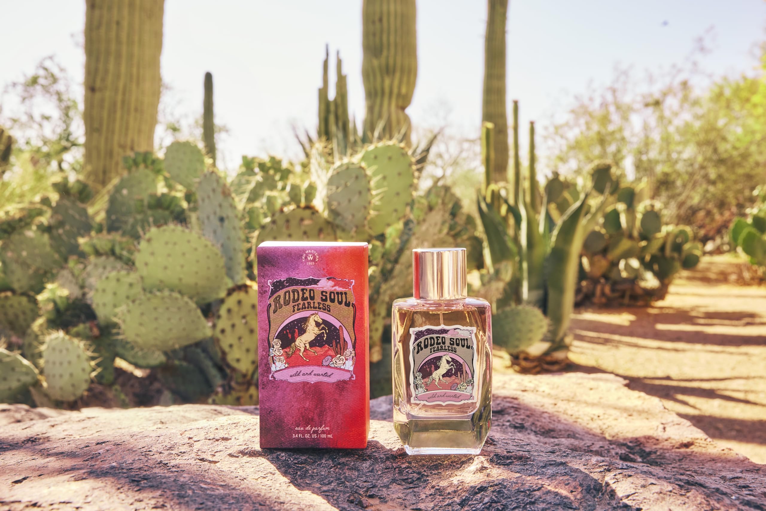 Apply Rodeo Soul Fearless to pulse points for lasting fragrance.