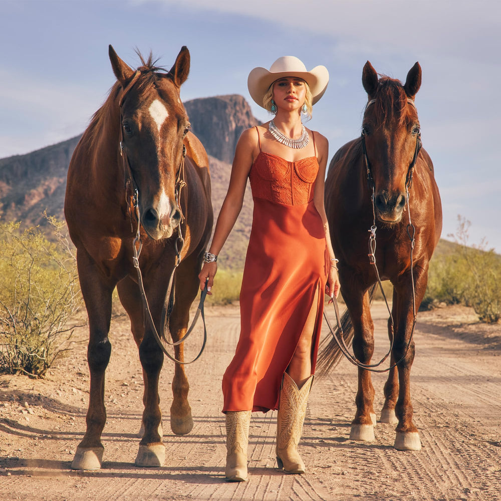 Rodeo Soul Fearless on the collarbone enhances scent projection and glow.