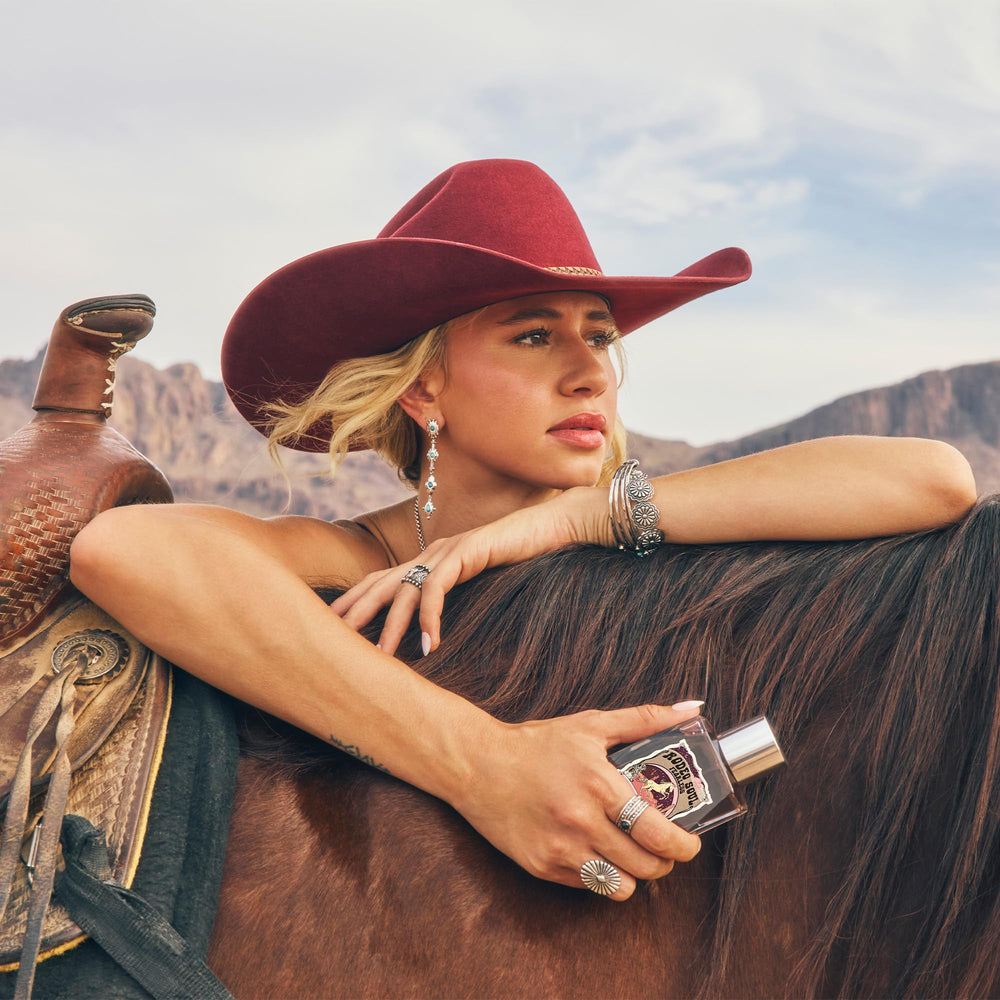Mid notes of Rodeo Soul Fearless blend jasmine and coconut milk for a creamy bouquet.