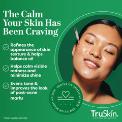 TruSkin Tea Tree Oil Serum highlights clearer appearance for balanced skin.