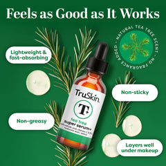 TruSkin Tea Tree Oil Serum unscented formula ideal for sensitive skin.
