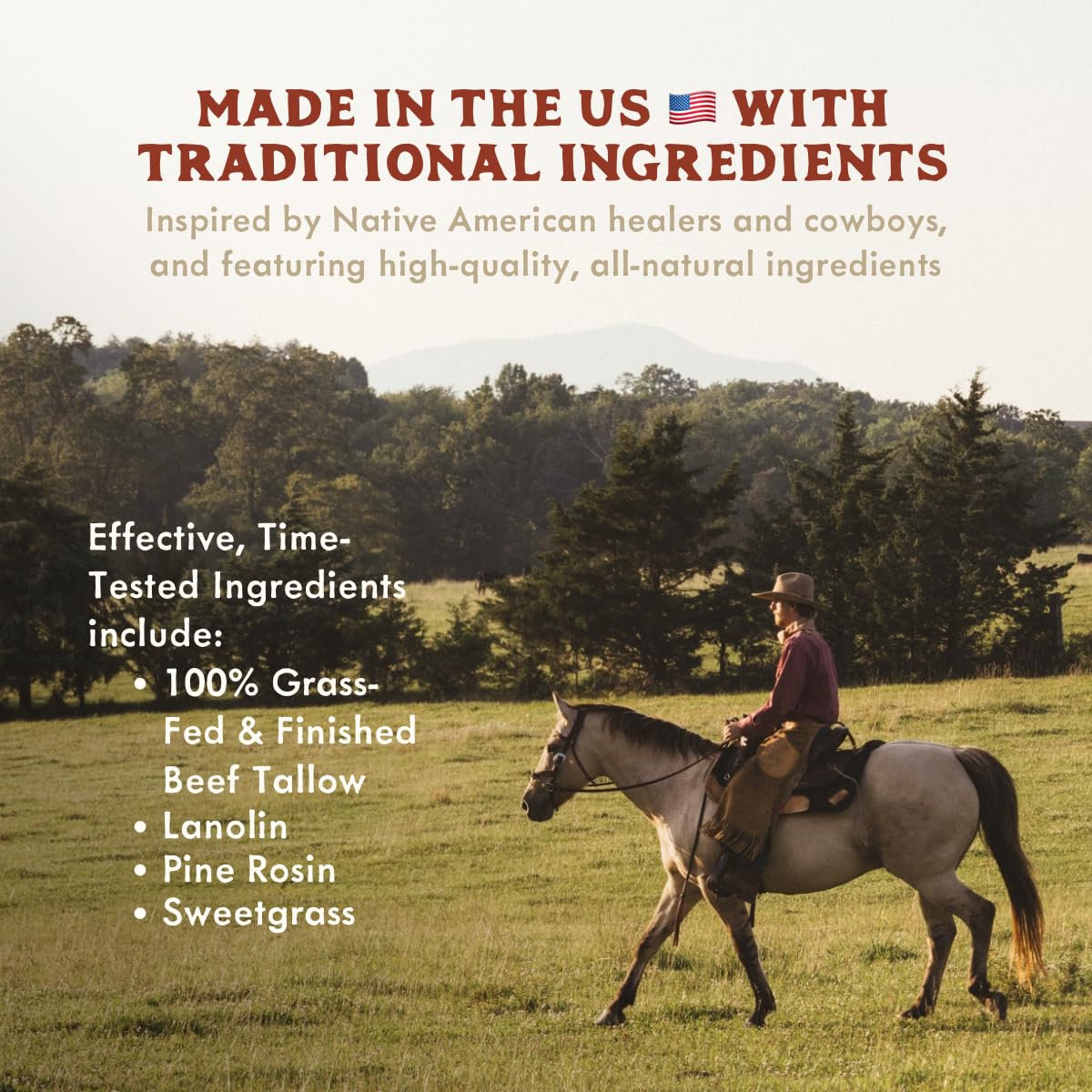 True Grit Tallow hands application shows soothing repair after work