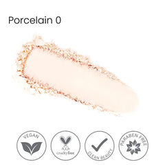 True + Luscious Sheer Halo talc-free formula offers skin-friendly daily wear.