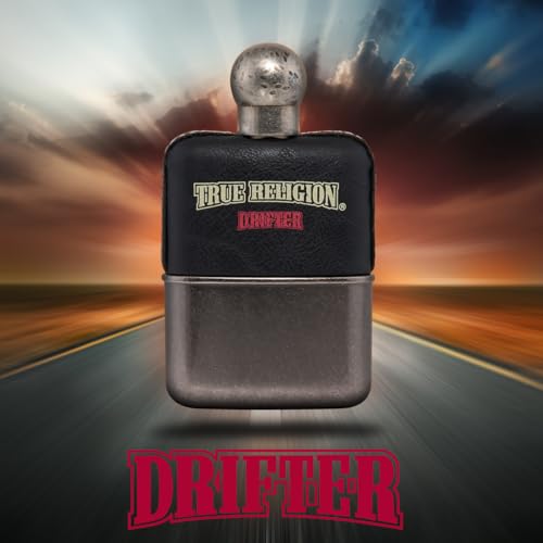True Religion Drifter lifestyle shot suggests confident, everyday use with a refreshing finish.