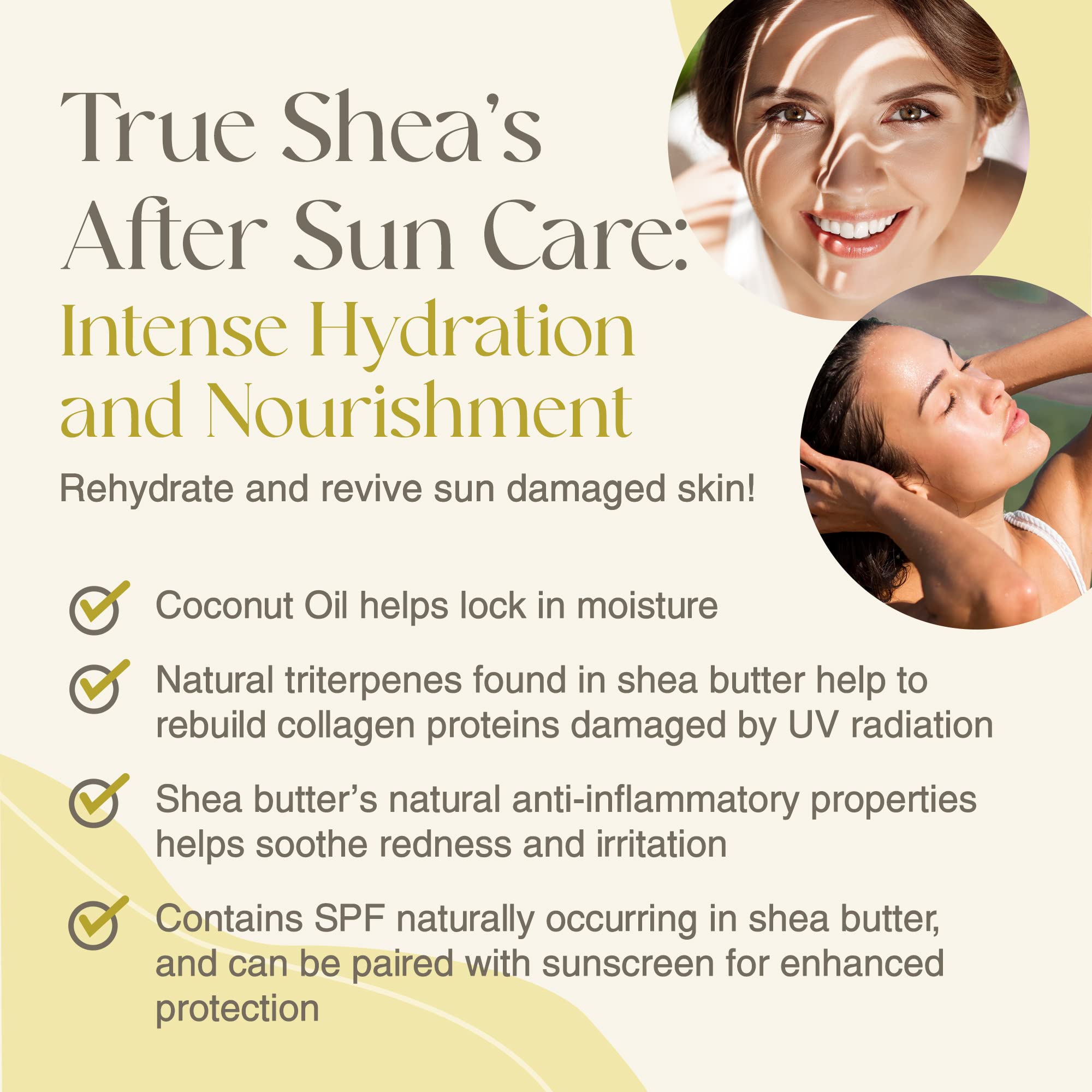 True Shea packaging on shelf with clean, paraben-free promise.