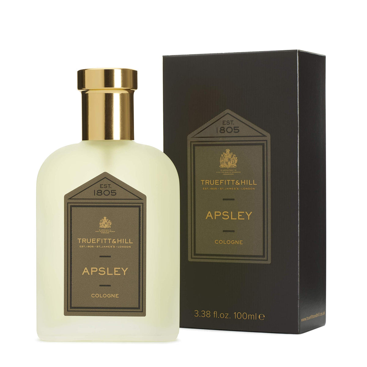 Truefitt & Hill Apsley atomizer bottle with etched finish for timeless luxury.