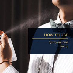 Truefitt & Hill Apsley atomizer in use demonstrates elegant fragrance application.
