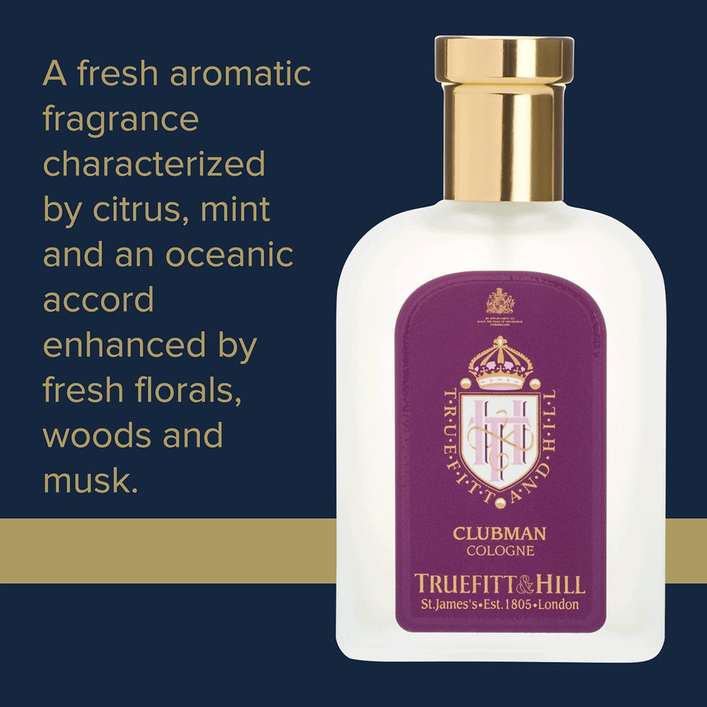 Truefitt & Hill etched traditional atomizer displays heritage-inspired design.