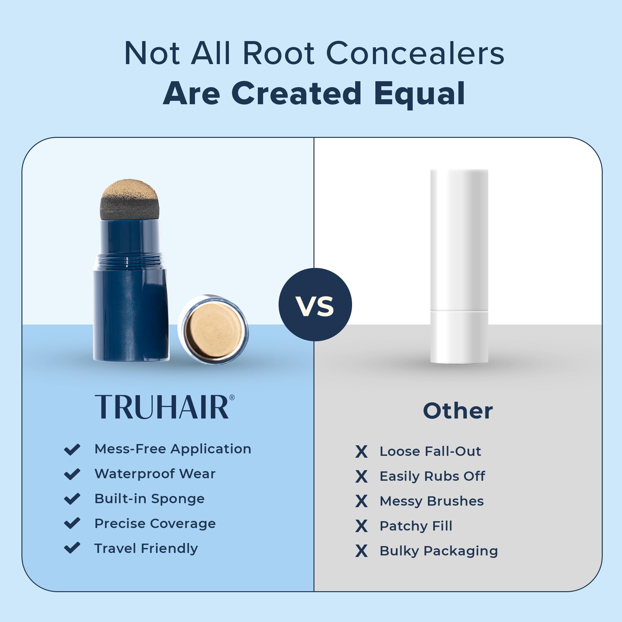 TRUHAIR Jumbo Color & Conceal 11-shades range for matching hair colors