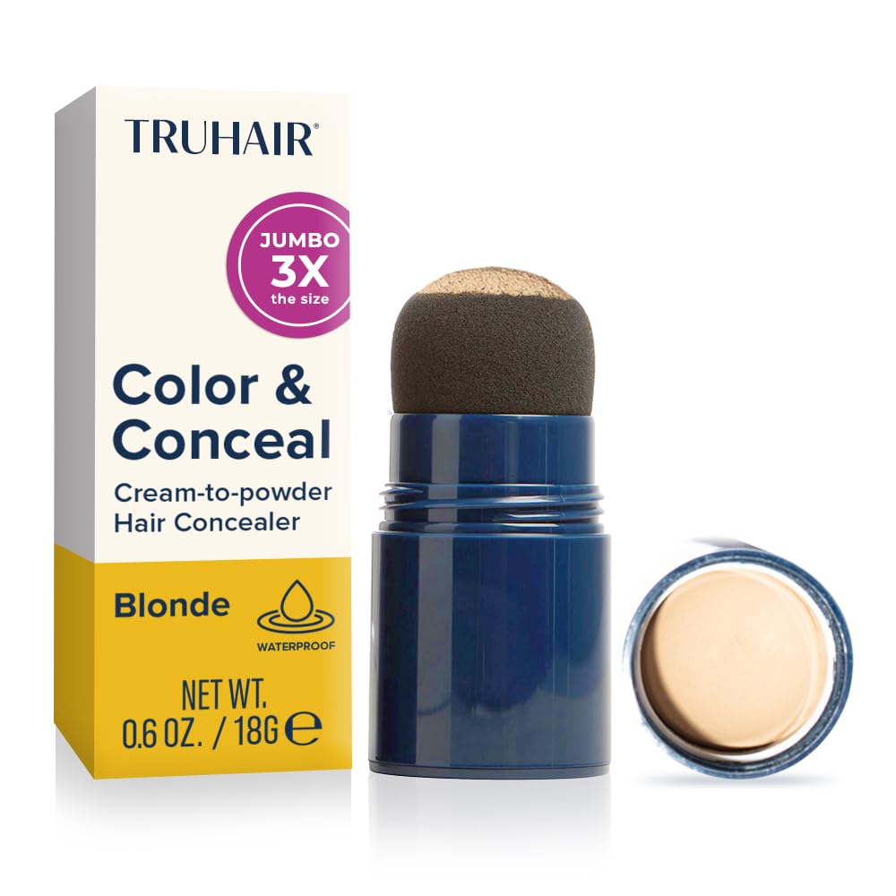 Truhair Jumbo Color Conceal Cap enables mess-free root coverage.