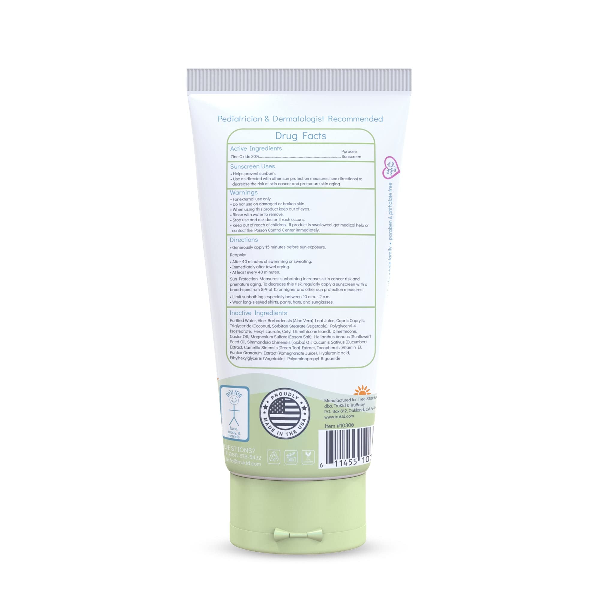 TruKid beach-ready sunscreen in bag for vacations