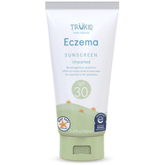 TruKid eczema mineral sunscreen SPF 30 tube close-up for sensitive skin protection