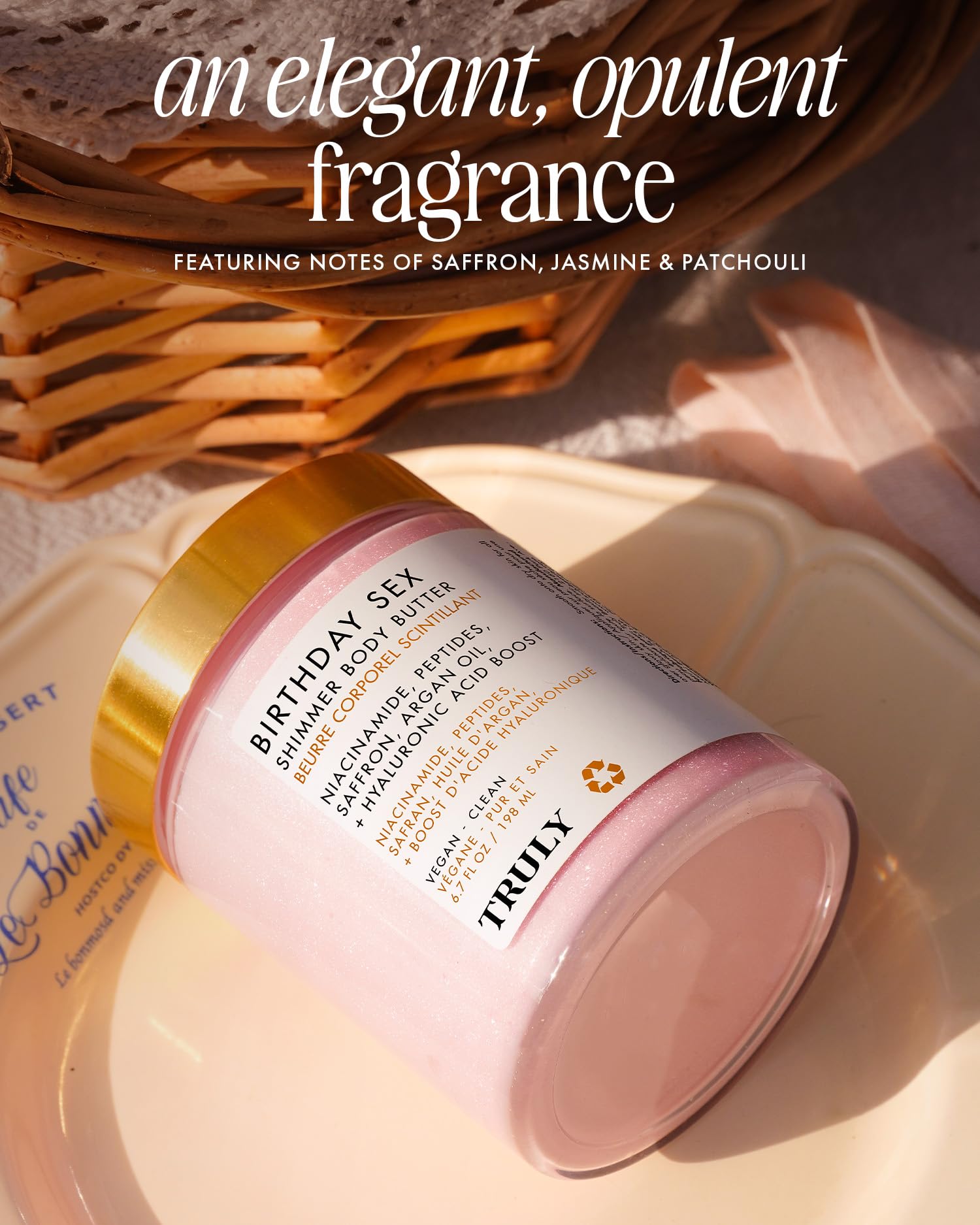 Truly Birthday Sex Shimmer Body Butter swirl reveals rich hydration