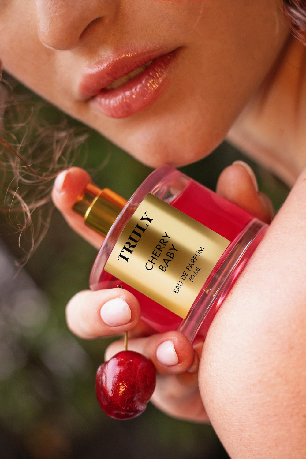 Truly Cherry Baby EDP packaging box for premium gifting or personal treat.