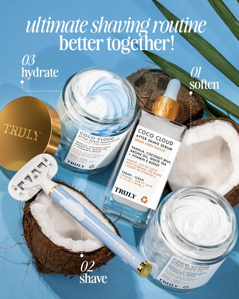 Truly Coco Cloud mango seed butter ingredient closeup shows nourishing richness