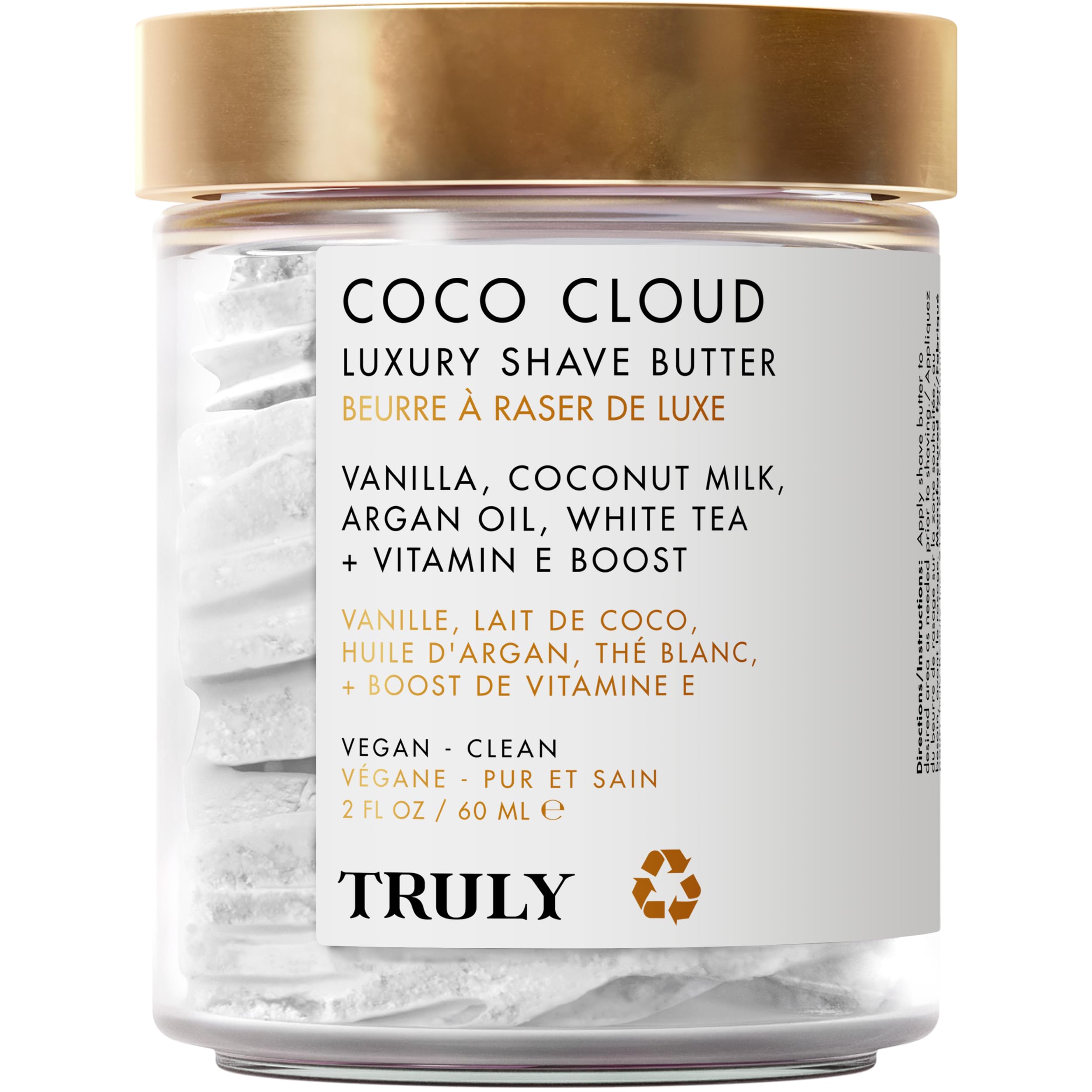 Truly Coco Cloud Luxury Shave Butter packaging shown for premium daily use
