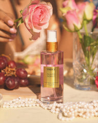 Truly Glazed Donut Perfume Mist side shot highlights bottle silhouette.