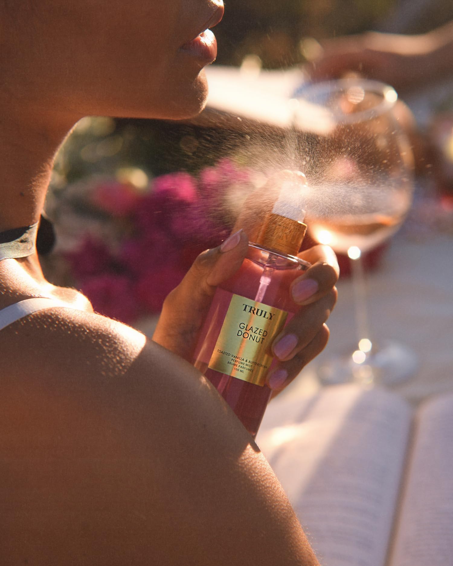 Truly Glazed Donut Perfume Mist ingredient cut signals quality.