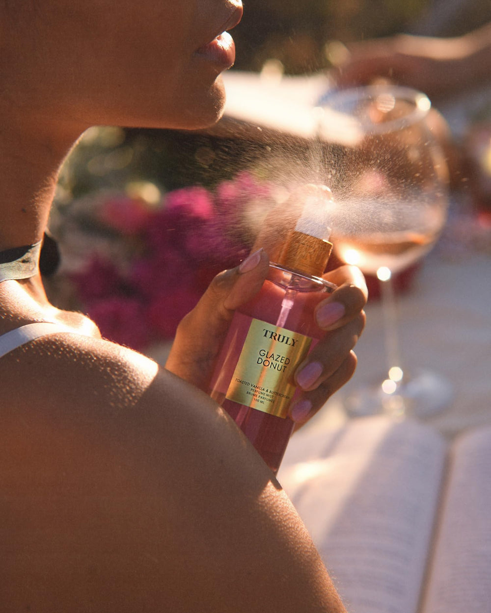 Truly Glazed Donut Perfume Mist ingredient cut signals quality.