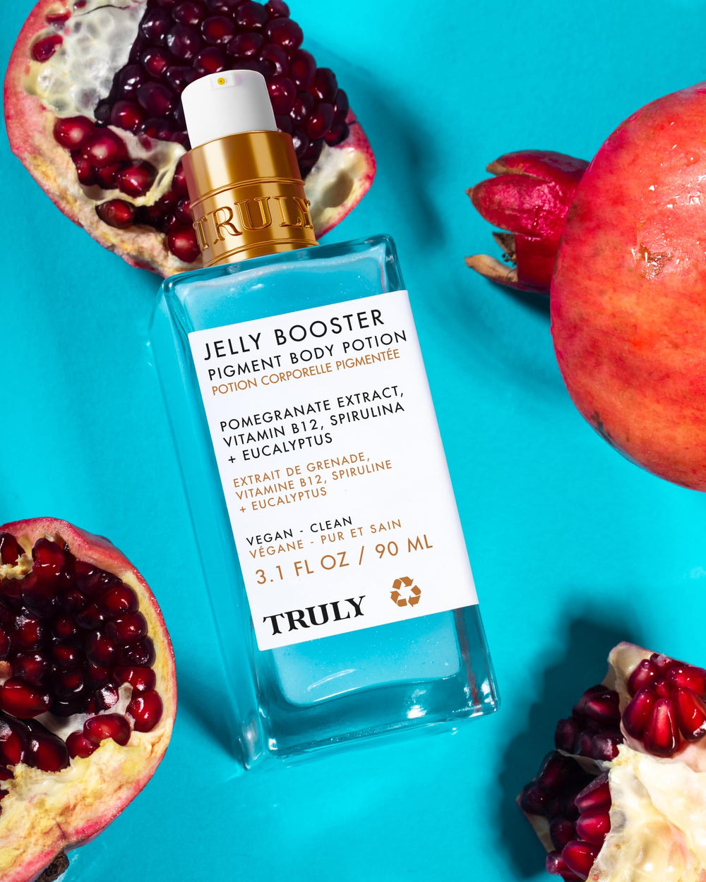 Truly Jelly Booster Pigment Body Potion featuring hyaluronic acid for hydration.