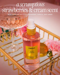 Truly Soft Serve Perfume Mist bottle close-up highlights silky sweetness