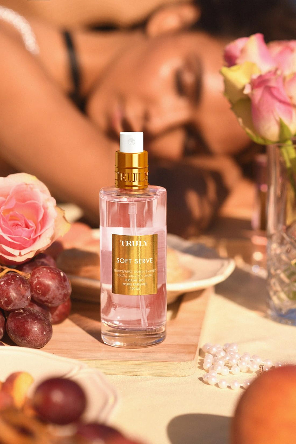 Truly Soft Serve Perfume Mist cap detail shows indulgent packaging