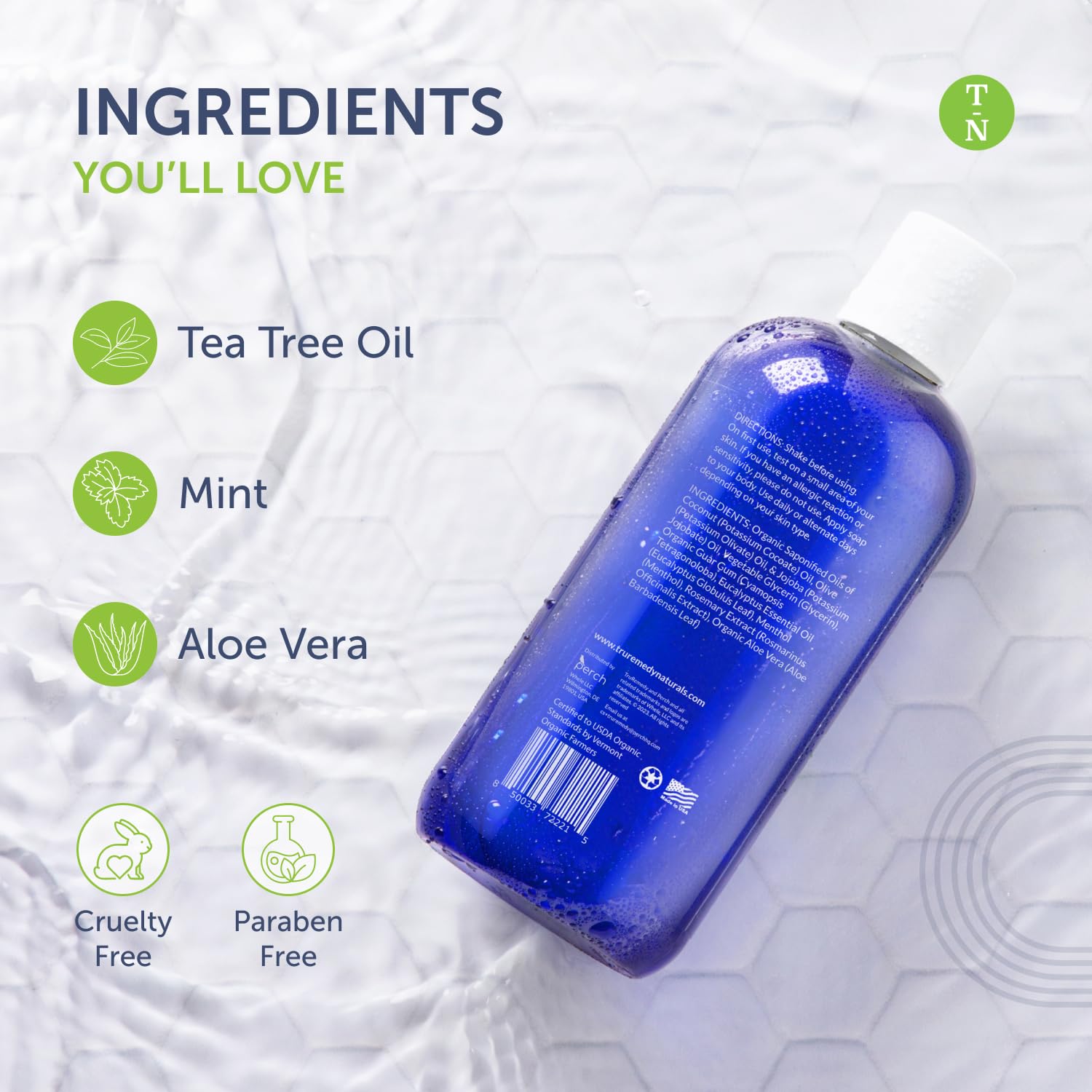Truremedy Naturals Tea Tree Body Wash after shower leaves skin hydrated and soft.