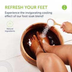Truremedy Naturals foot soak in bath provides soothing relief for feet