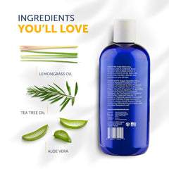 Truremedy Naturals ingredients image highlights organic oils and aloe for hydration.