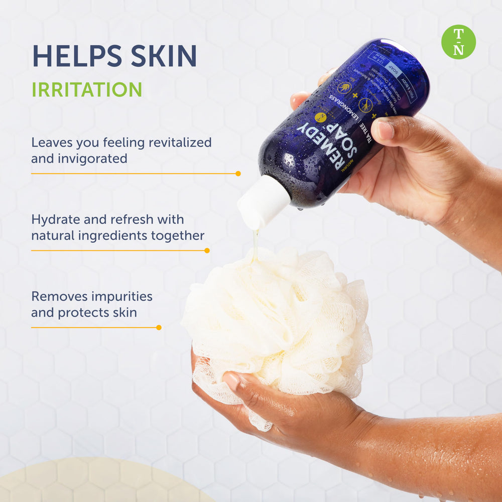 Truremedy Naturals essential oils label communicates natural fragrance and skin comfort.