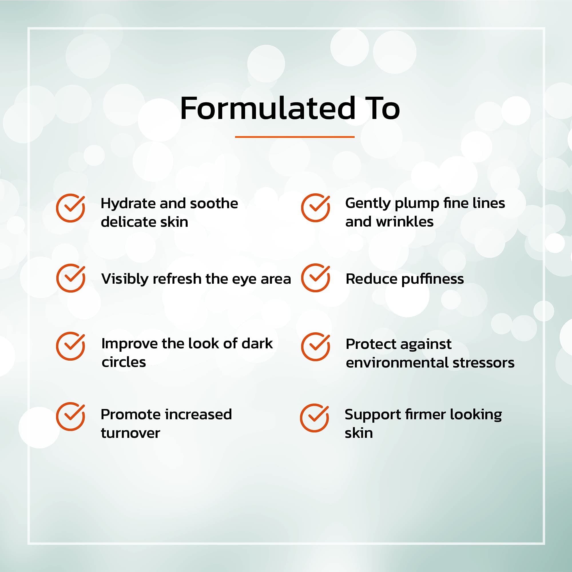 TruSkin eye cream under-eye application demonstrates gentle patting for smooth, hydrated eye area.