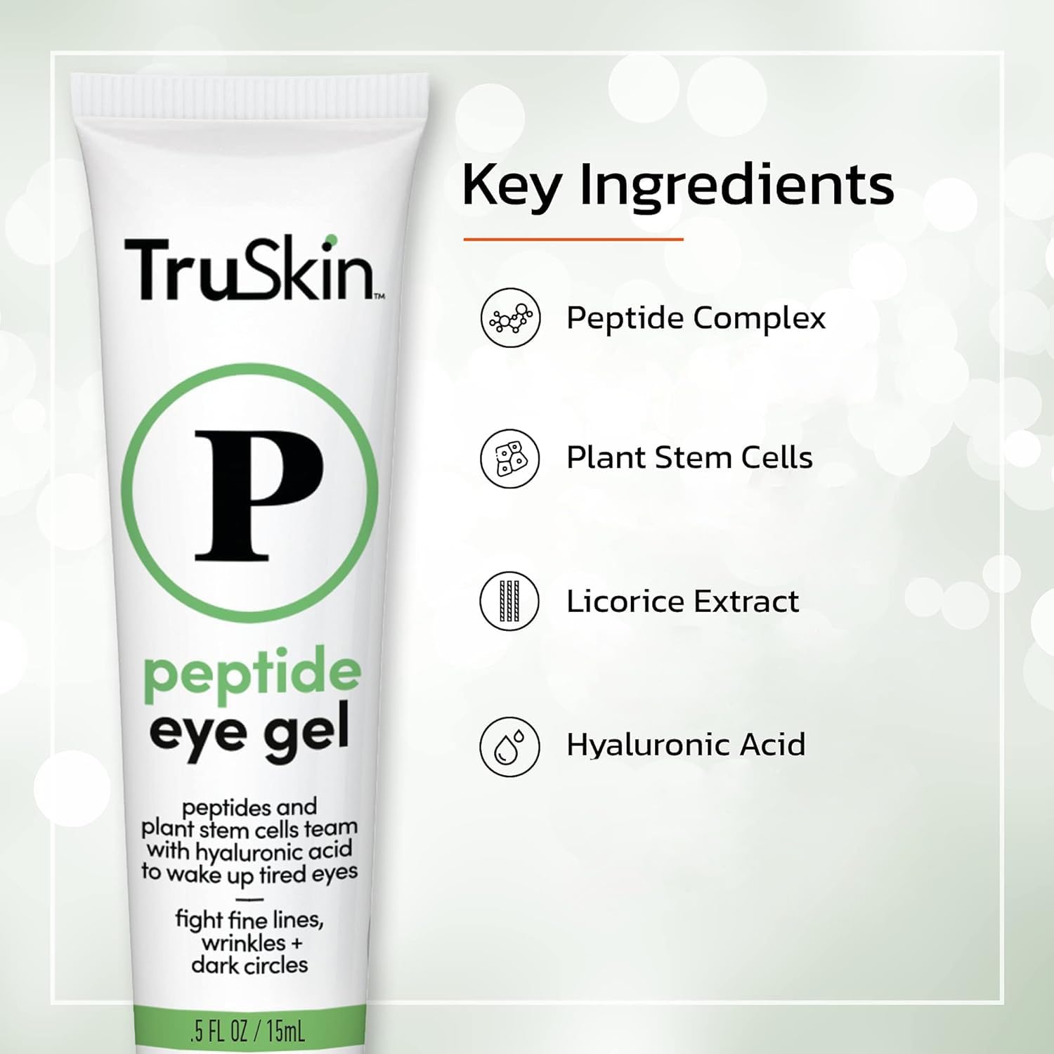 TruSkin Peptide Eye Gel glides smoothly around the eye area.