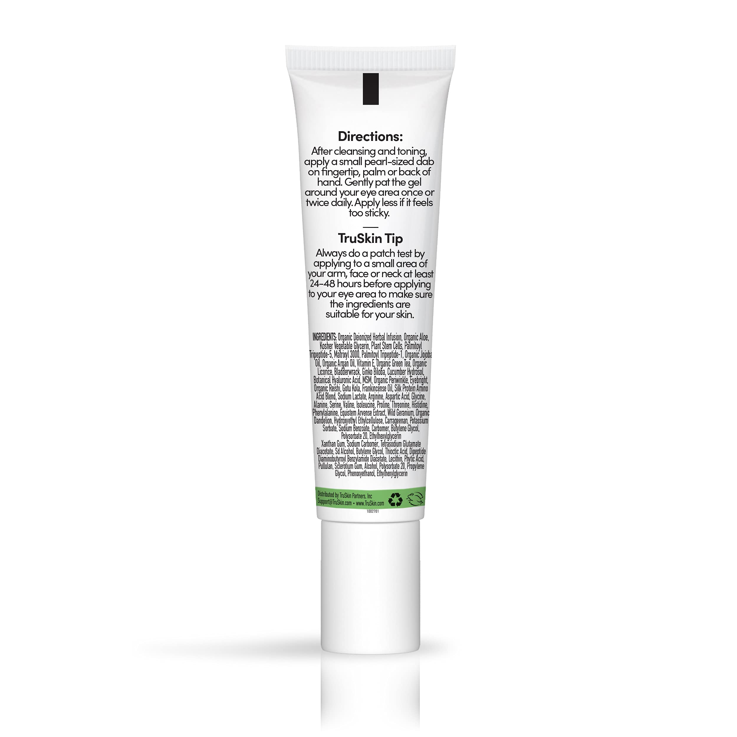 TruSkin Peptide Eye Gel brightens tired eyes with botanical actives.