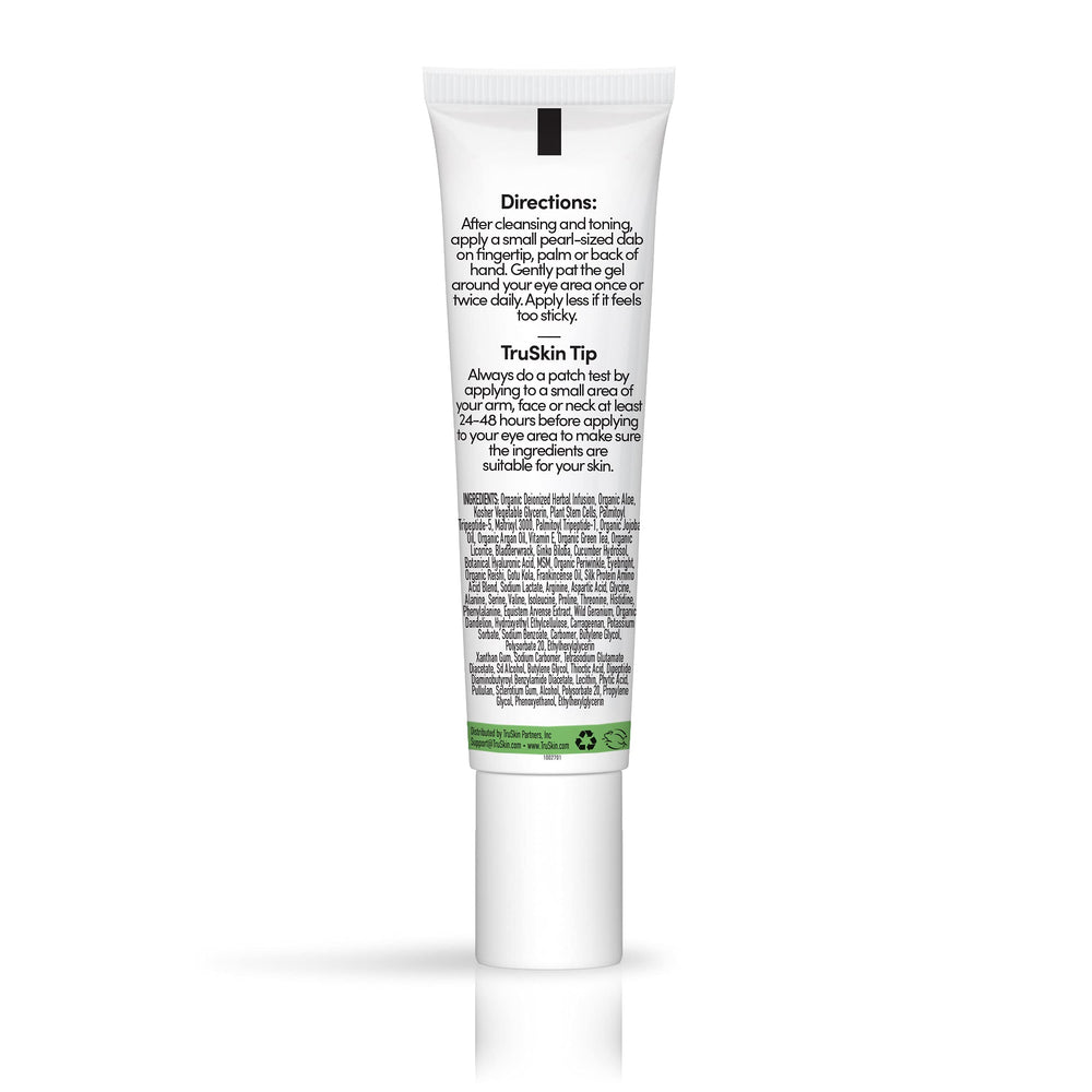 TruSkin Peptide Eye Gel brightens tired eyes with botanical actives.