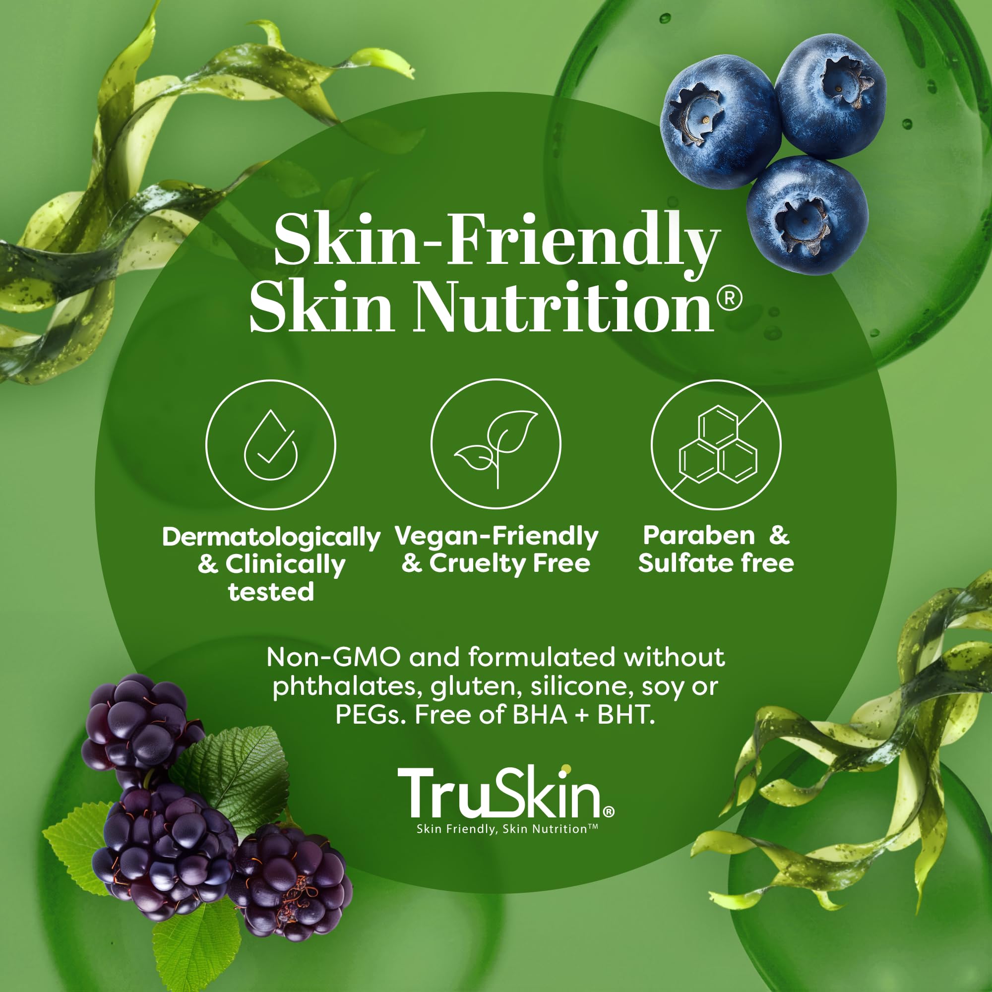 TruSkin Peptide Serum Made in USA label on packaging.