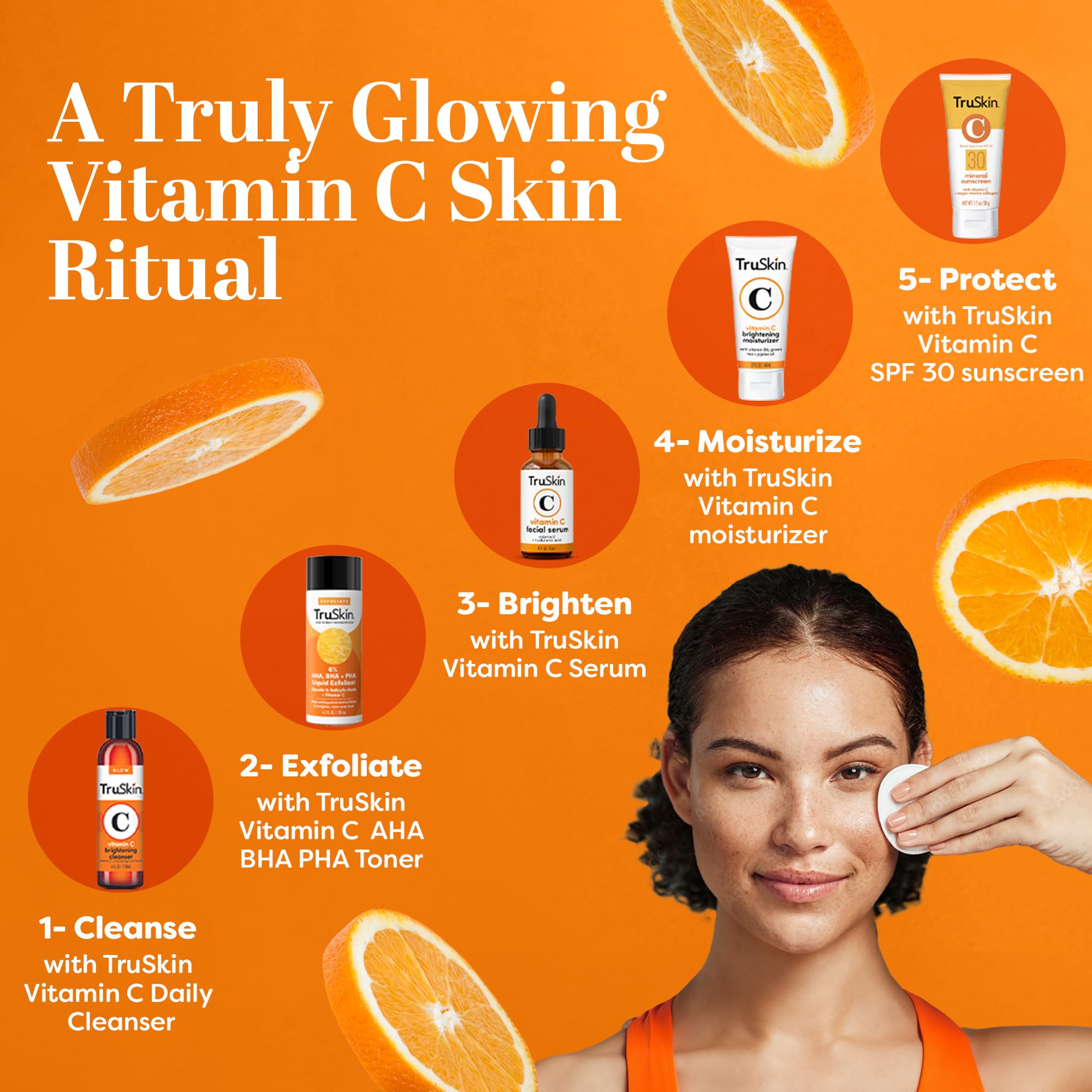 TruSkin reishi-mushroom concentrate suggests lightweight moisture and nourishment.